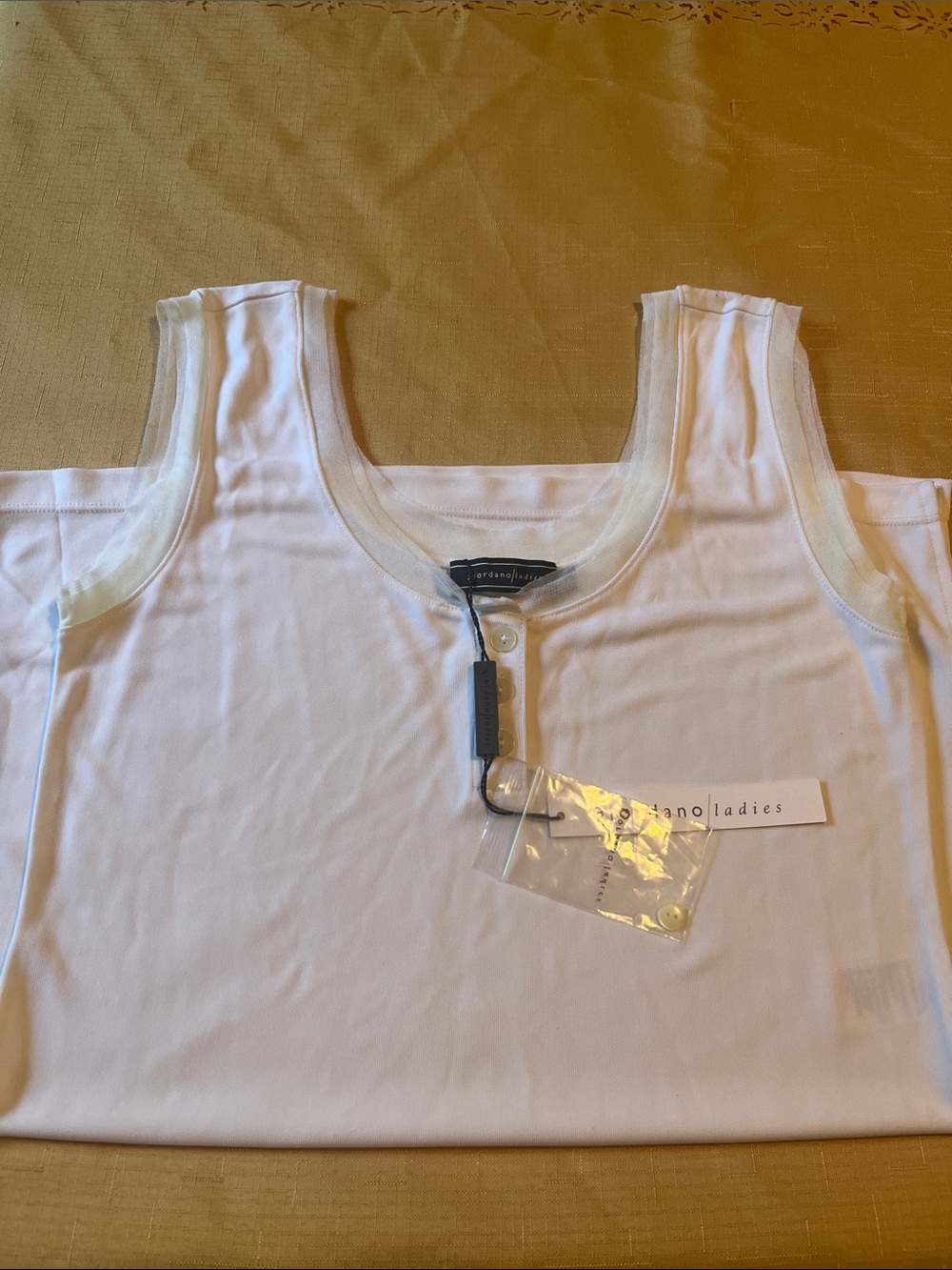 Giordano Ladies White Girls' Tank Top